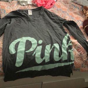 Victoria Secret Grey Love Pink Shirt